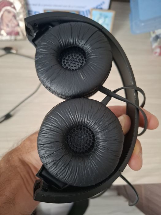 Casti PANASONIC RP-HF100E-K, Cu Fir, On-Ear, negru