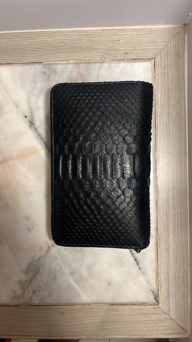 Мъжко портмоне от естествена кожа от питан