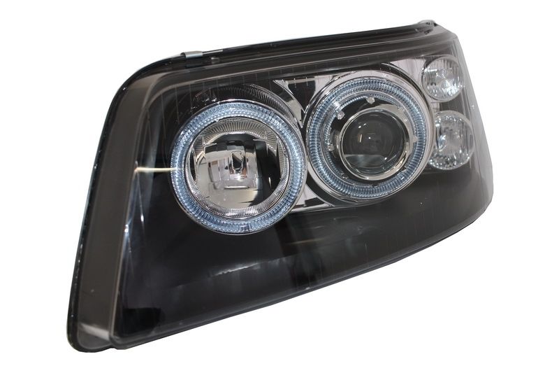 Faruri Angel Eyes VW Transporter T5 (04.2003-08.2009) Negru