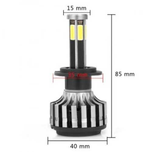 Комплект диодни крушки за фарове X6S LED Headlight H7,