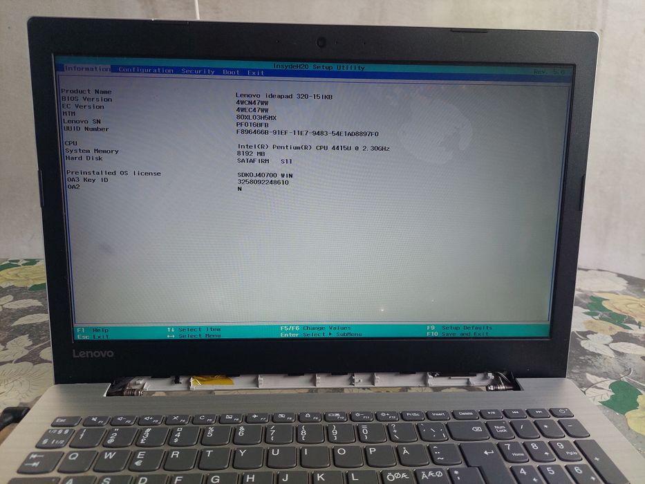 Laptop Lenovo ideapad 15IKB
