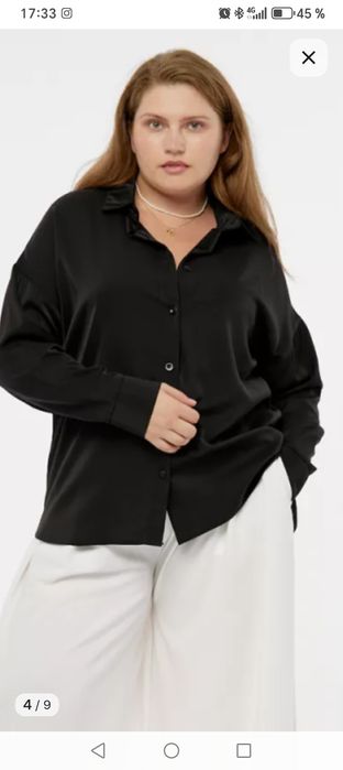 Продам атласную шикарную рубашку, размер 62 оверсайз.