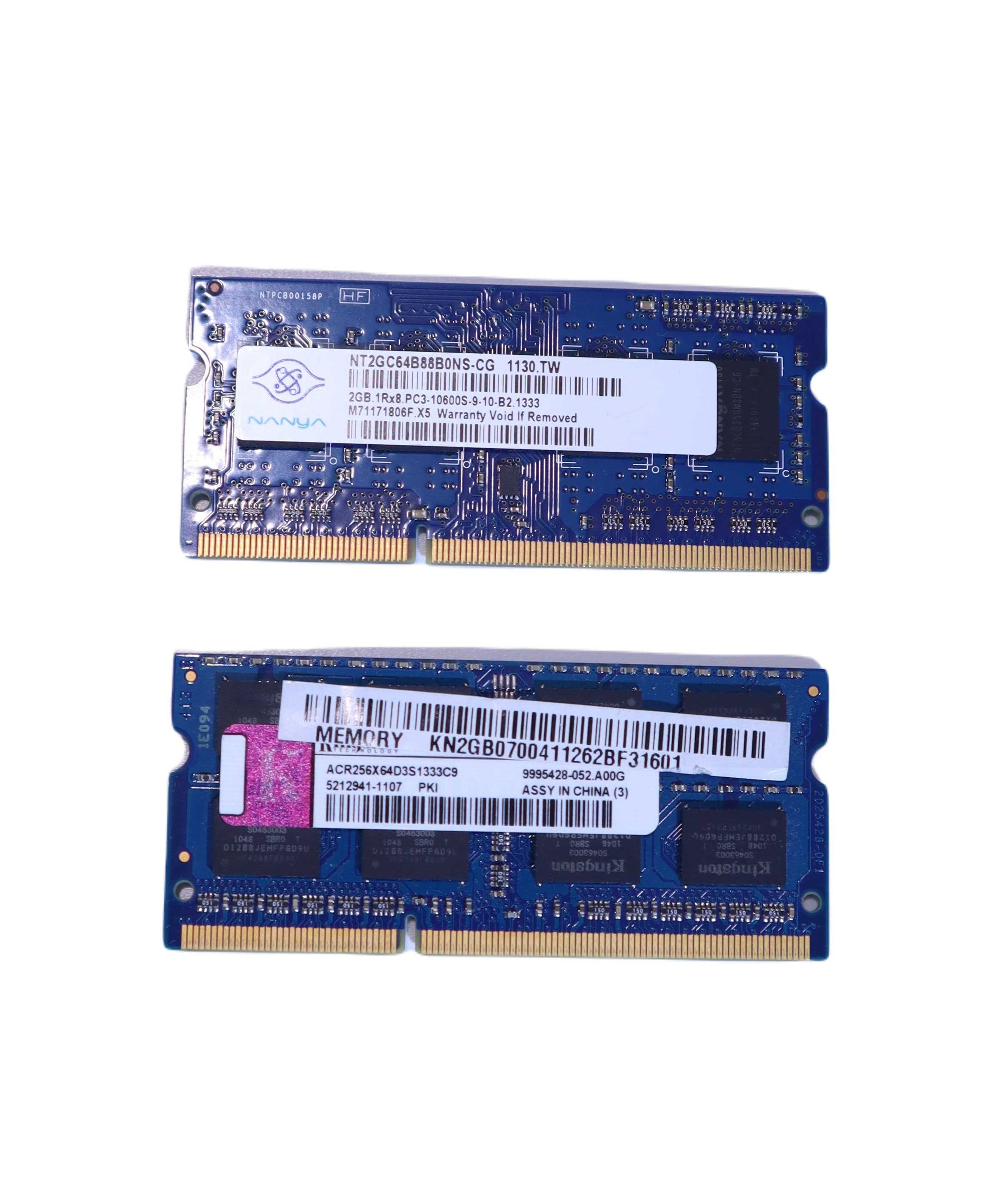 Memorie laptop DDR 3 total 4GB (2GB+2GB)