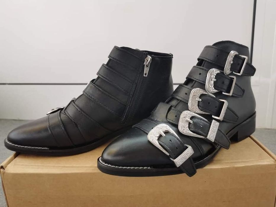 Дамски боти естествена кожа, размер 37 TOPSHOP