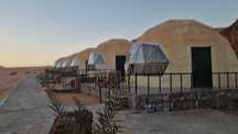 Igloo glamping premium 30 mp,crem,izolatie aluminiu,geam sticla