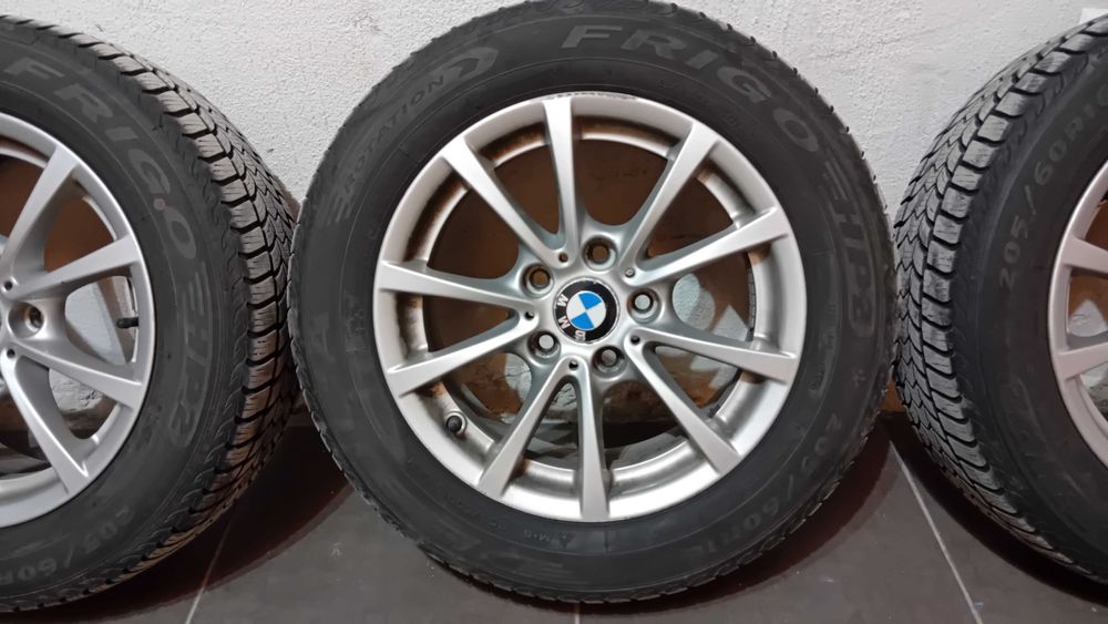 Оригинални джанти BMW 16 7JX16 H2 и зимни гуми 205/60/16 Debica France