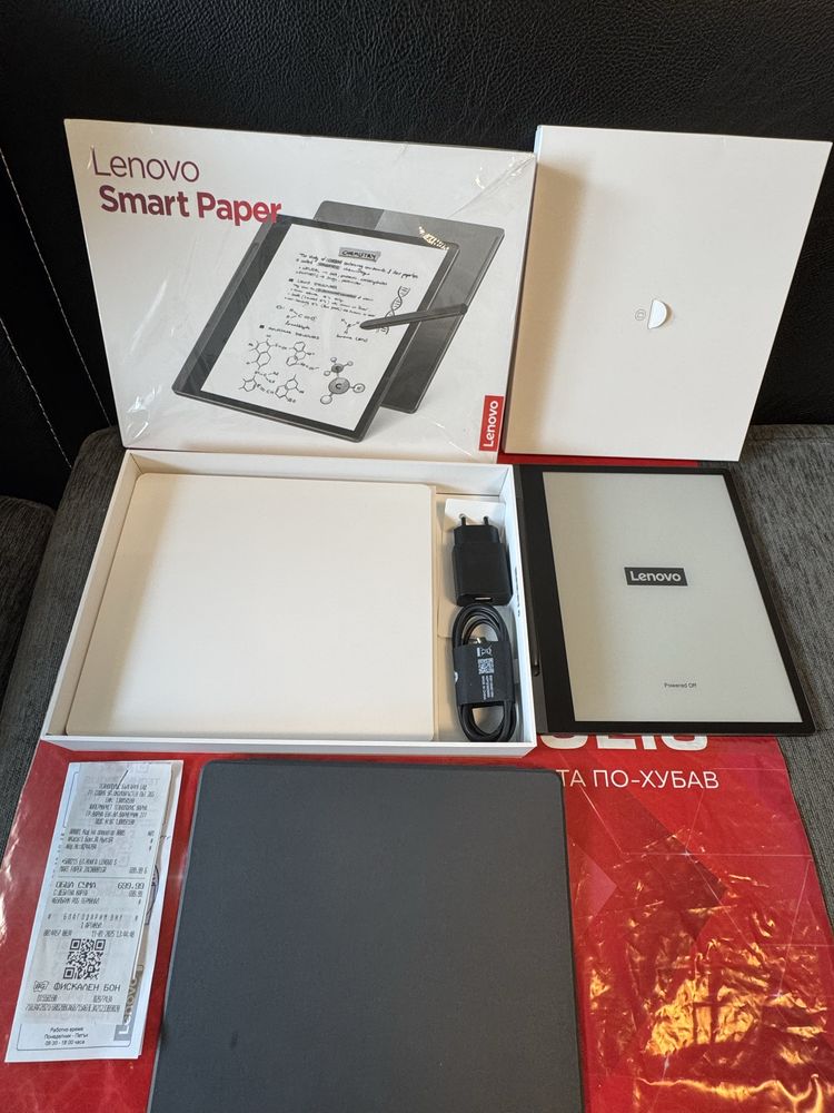 ***KATO HOB Lenovo Smart Paper Гаранция Technopolis до 2027 г. Grey