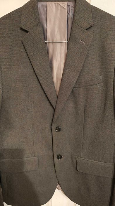 Costum MNG Slim Fit Stretch - marime M/48 - Culoare gri sare-piper