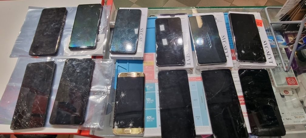 Lot Display Samsung S21 S20 FE A03S A71 S7 Edge A51 A50 A02S iphone XS