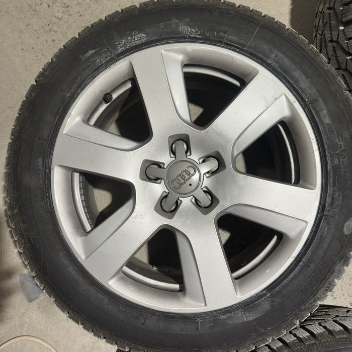 Джанти с нови зимни гуми на 100км 5х112 17 AUDI