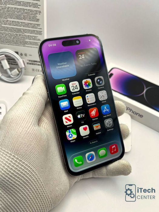 iPhone 14 Pro, 256GB, Purple, 100% батерия, КАТО НОВ, ГАРАНЦИЯ!