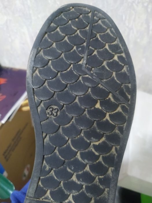 Теплые ботинки на девочку размер 33