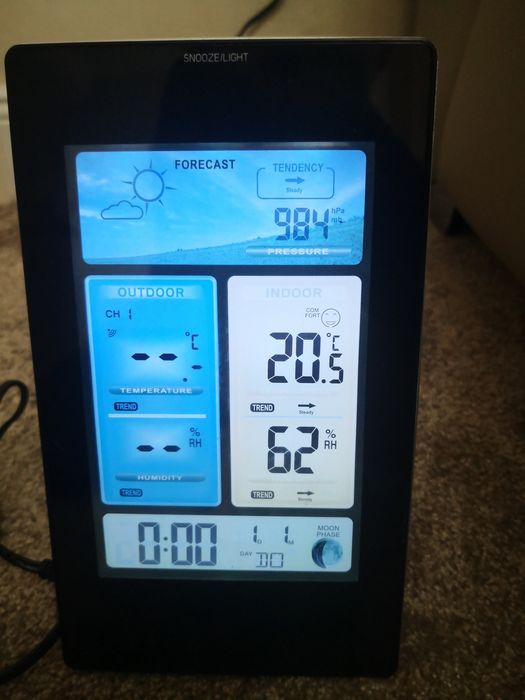 Stație meteo ceas termometru