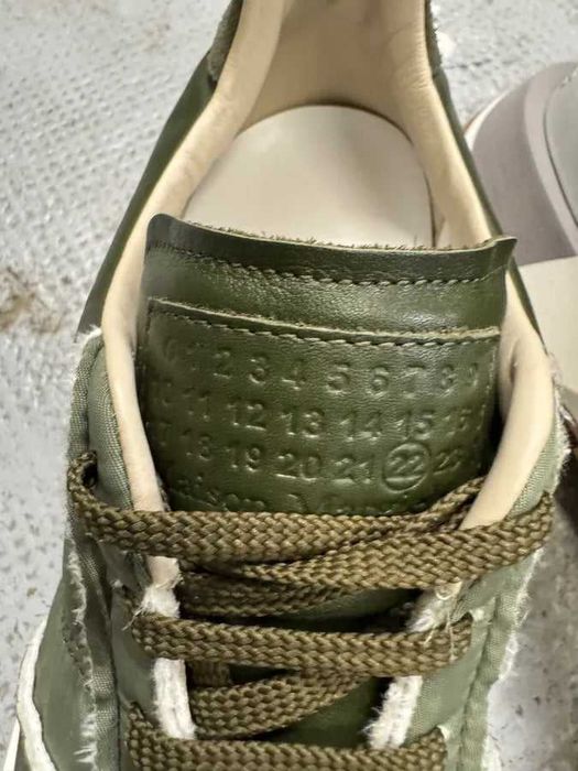 Нови мъжки обувки - Maison Margiela, Khaki Patchwork Sneaker, 44 номер