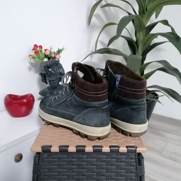 Ghete bărbați Superfit Gore-Tex, piele naturală și blănite la interior