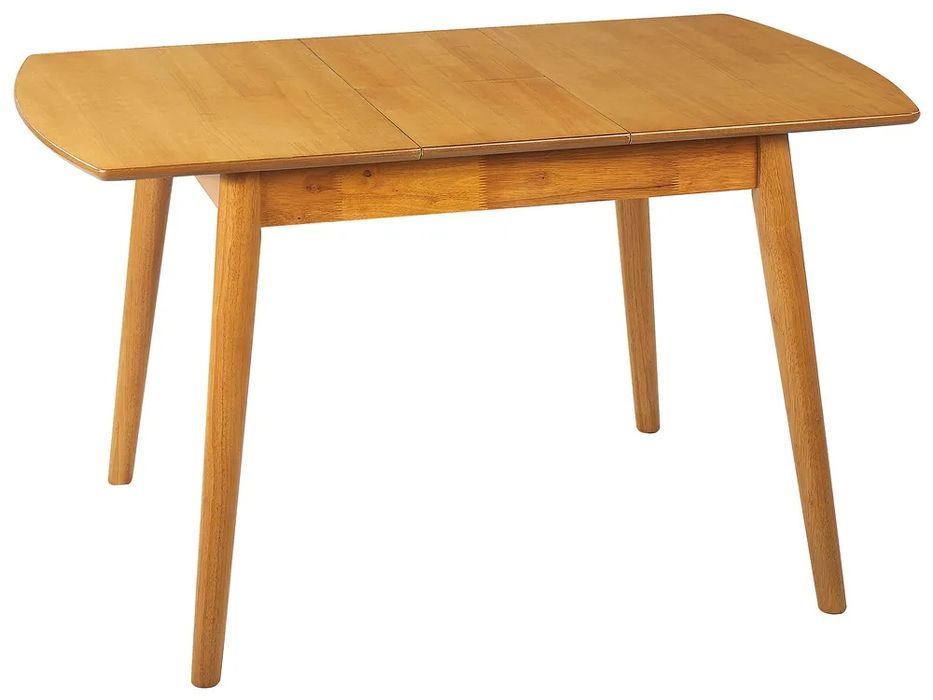 NOU Masă bucătărie extensibilă 100-130cm "TOMS", maro închis