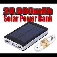 Power bank cu Lanterna (baterie externa) Solara 20000 mah