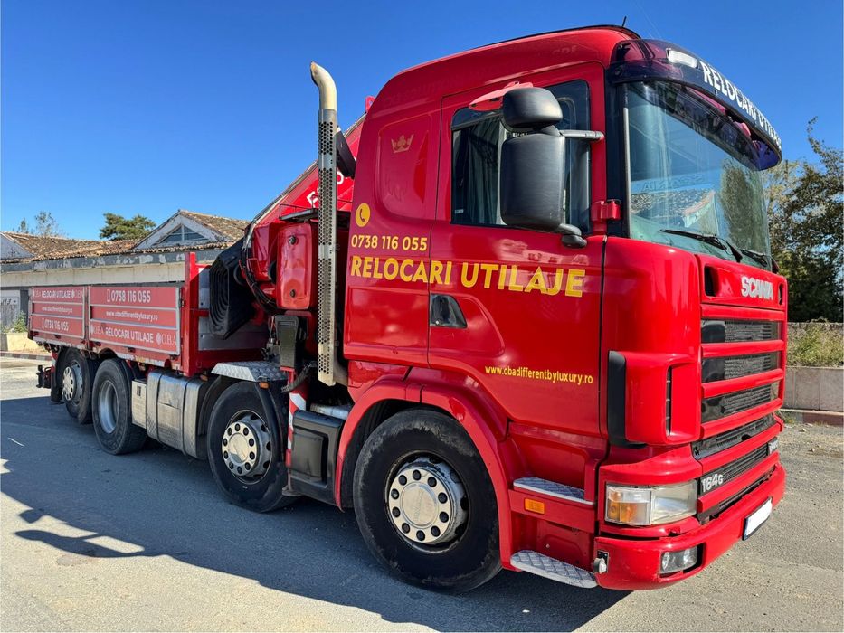 Scania R480 Camion cu Macara - Scania R164 GB 8x2 NB480