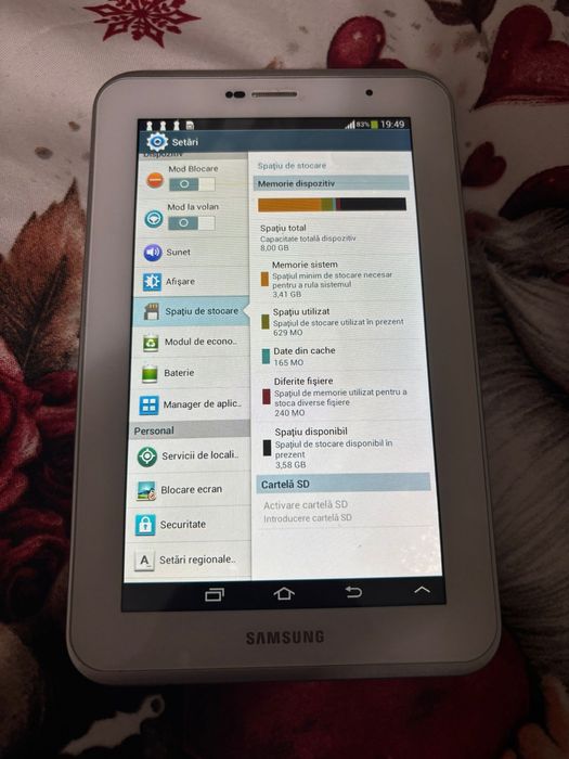 Tableta samsung tab2 cu cartela gsm!