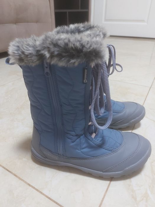 Непромокаеми дамски ботуши с цип, тип апрески