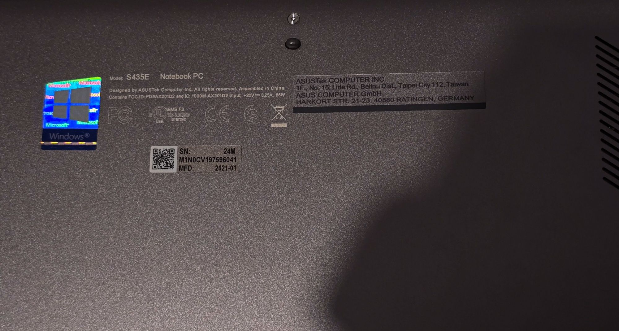 Laptop Asus VivoBook I7-11th evo, Windows 11!