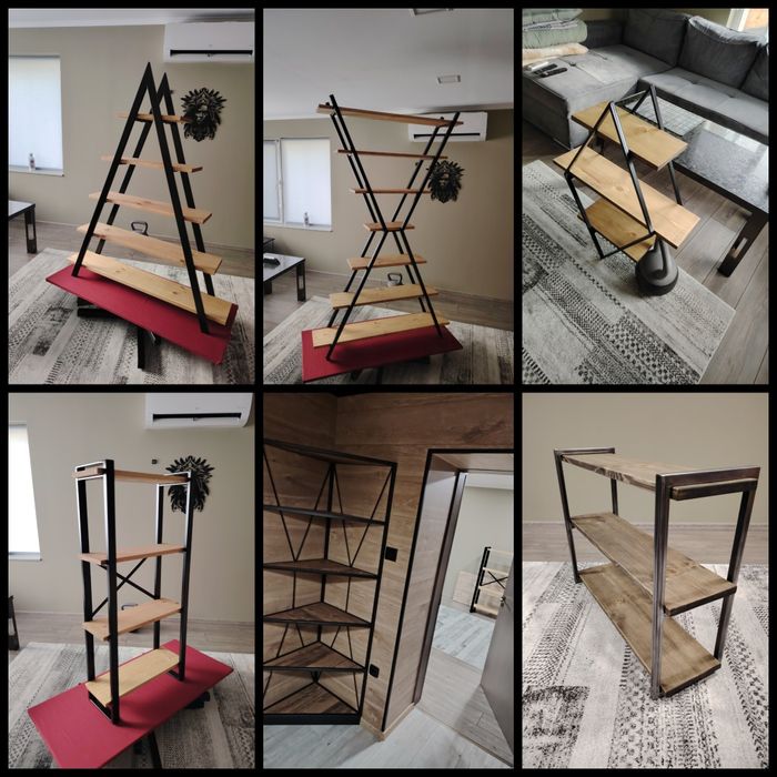 Етажерки в индустриален стил
