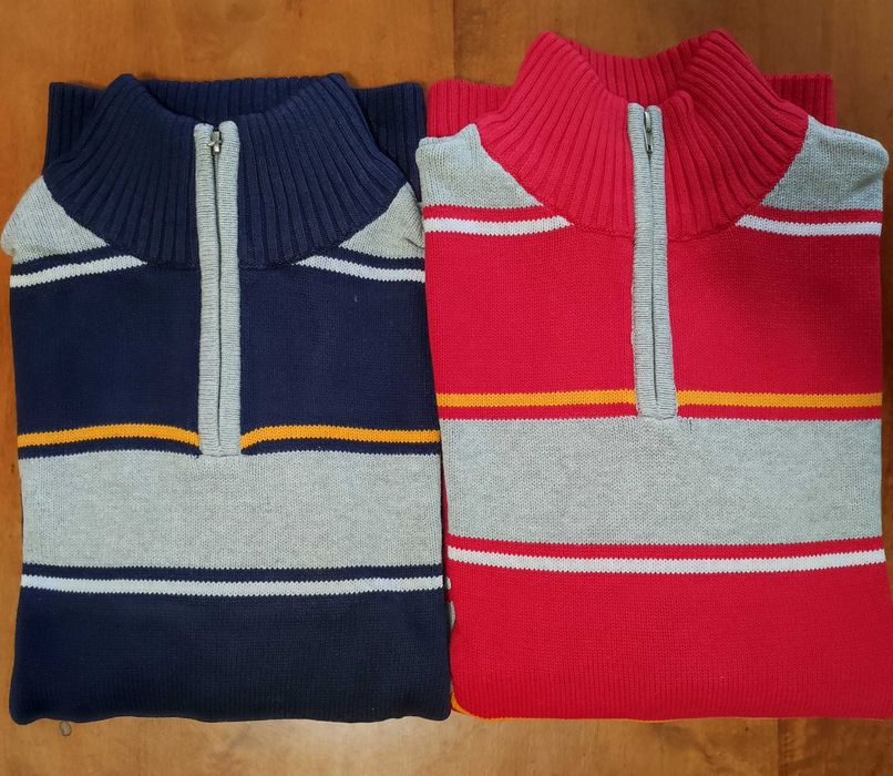 6 pulovere H&M/BP cu dungi din bumbac, grosime medie, mar. M [48], noi