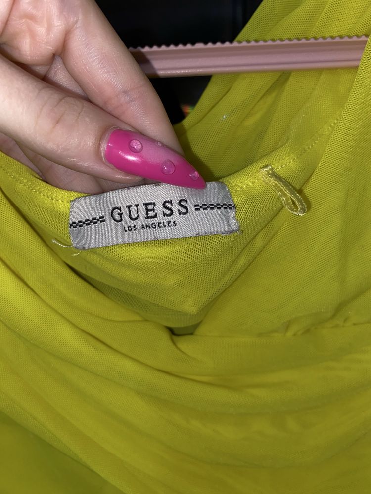Жълто боди Guess