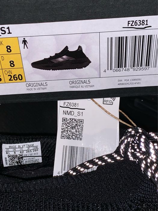Adidasi Adidas NMD_S1 FZ6381 R1  Black Edition Reflectorizanti