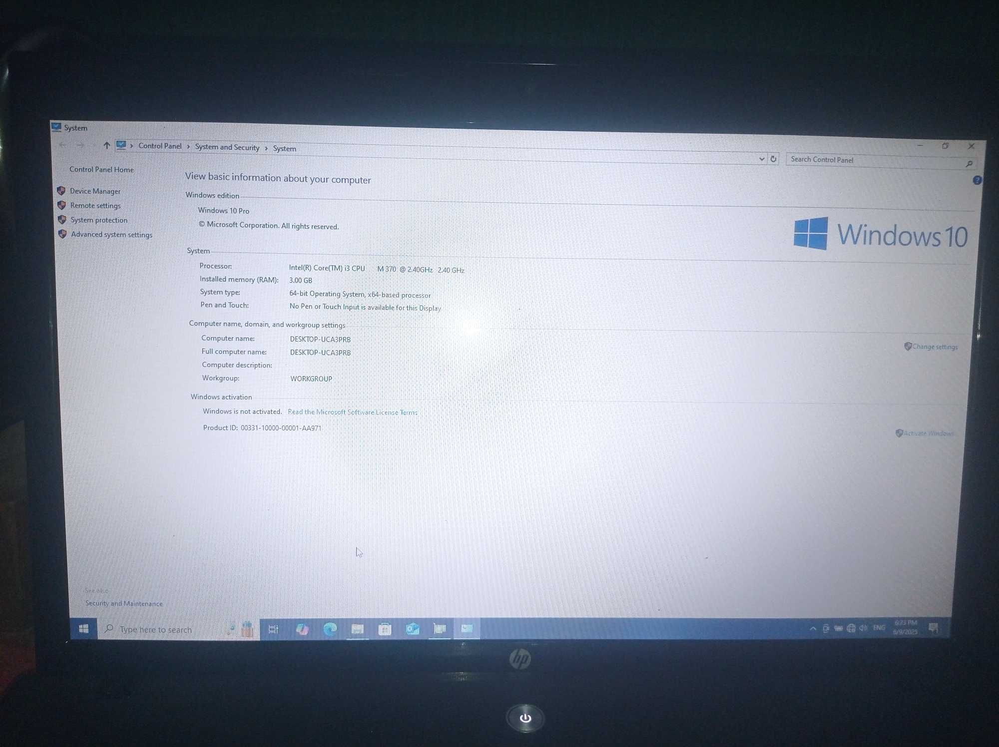 Hp probook 4720s Core I3 m370