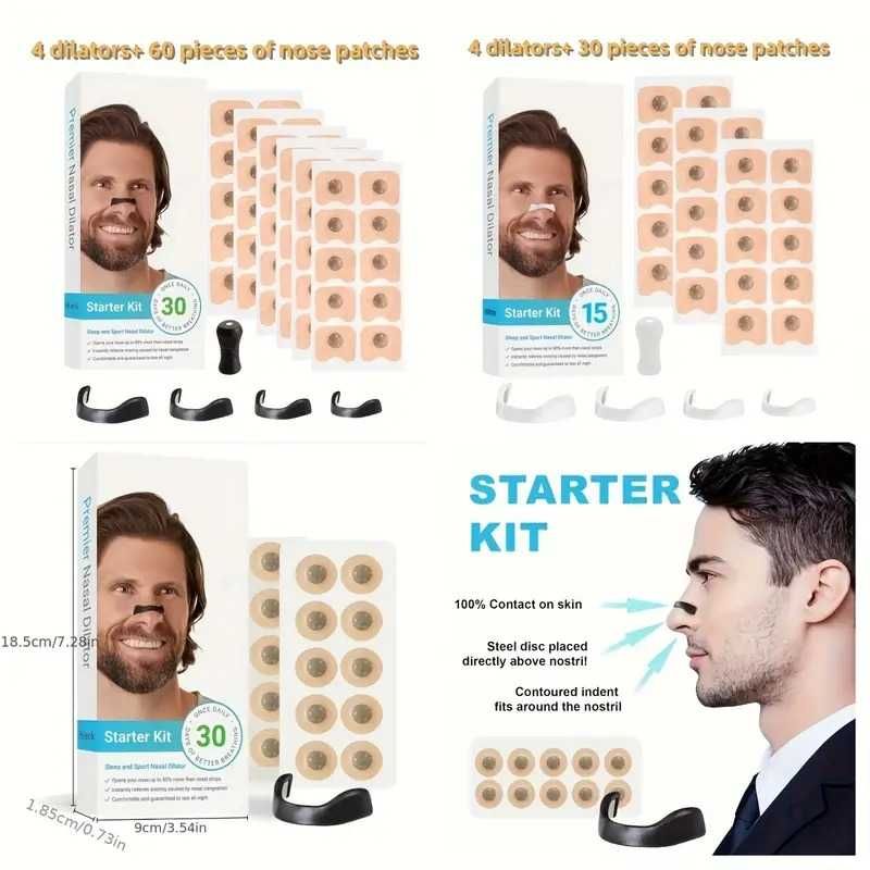 Set dilatator nazal pentru 30zile - cleme+plasturi