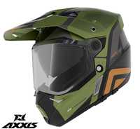 Casca cu viziera moto/touring/off road/atv Axxis Wolf Hydra verde mat