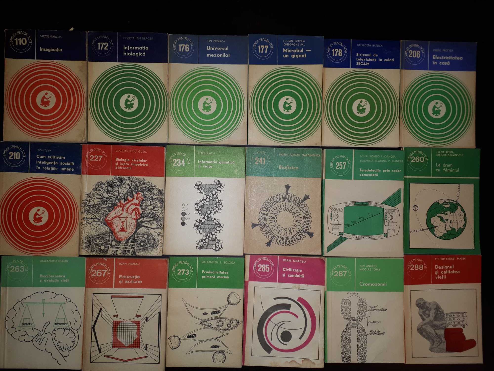 Colecția Știință pentru toți, 50 titluri, un volum
