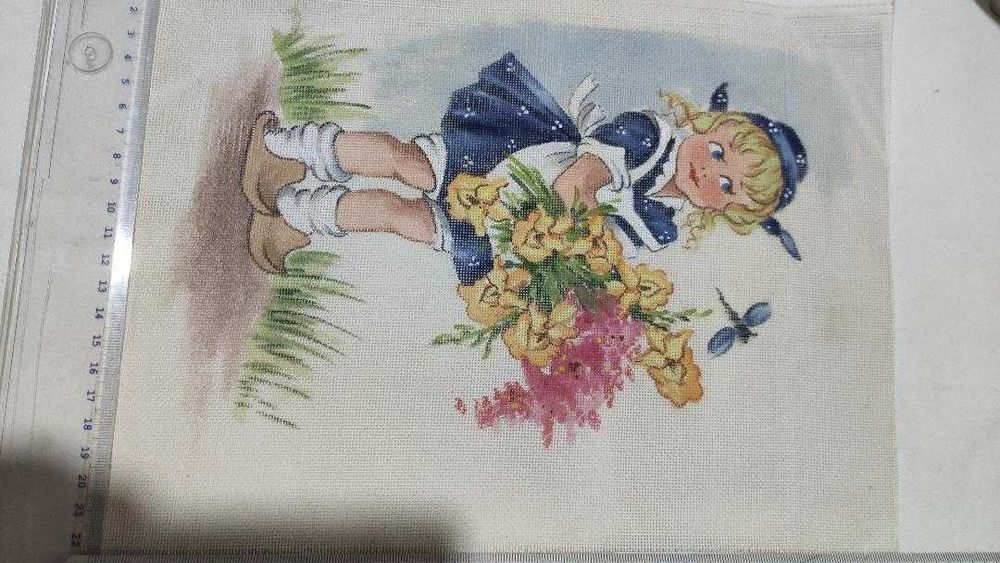 Panze de goblen pictate pentru cusut