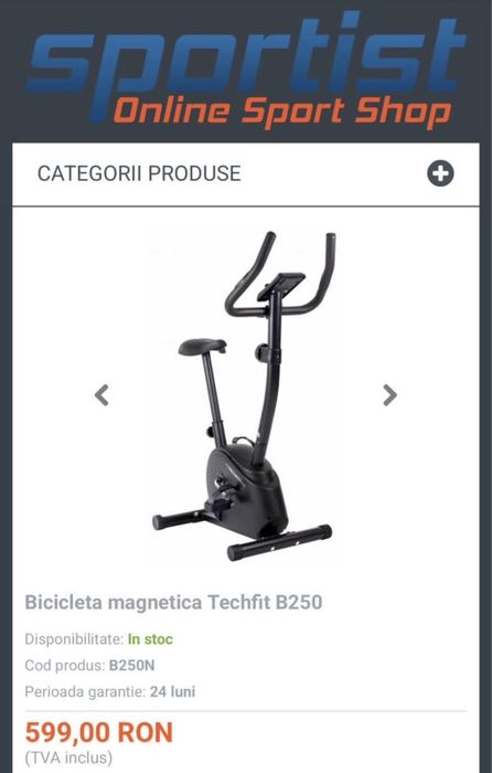 Bicicleta de camera fitness