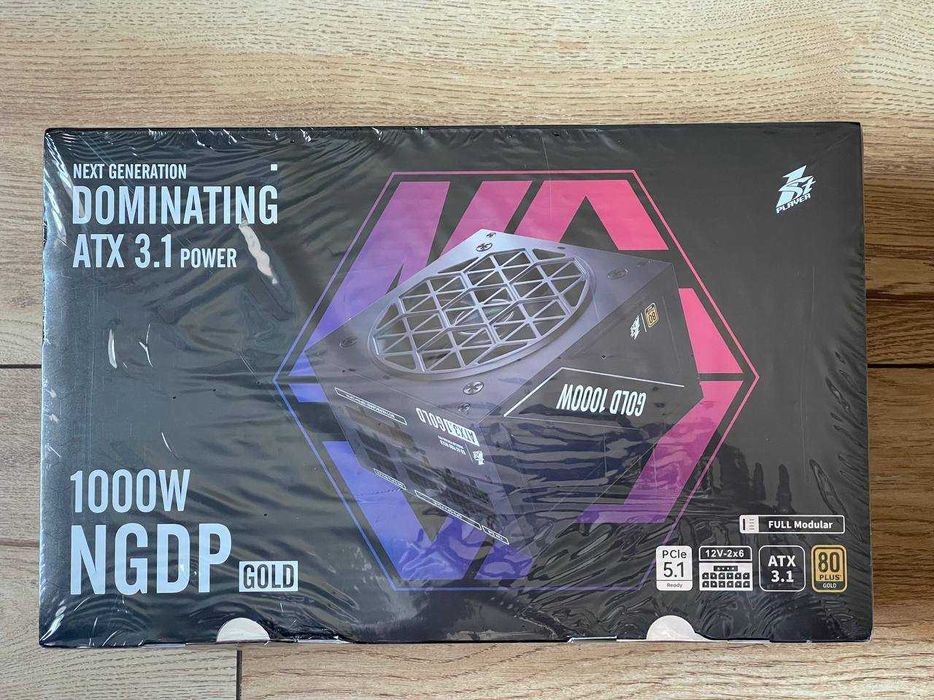 Новый 1STPLAYER NGDP Gold 1000W (ATX 3.1, open box, 9 лет гарантии)