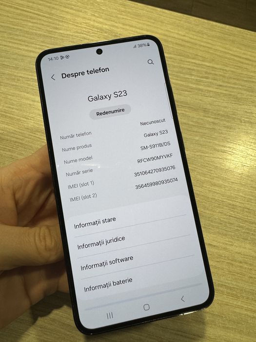 Samsung S23, 128GB, 8GB RAM, 5G, Phantom Black!!!