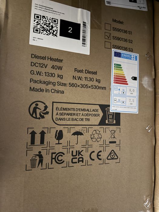 incalzitor pe motorina vevor 8kw