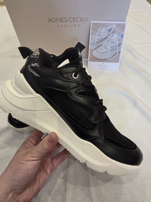 Pantofi casual Agnes Cecilua, noi, 38