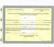 Certificat Taxi Bolt Uber