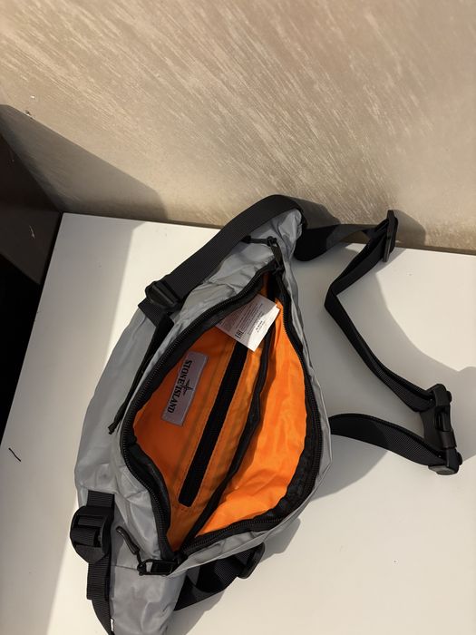 Stone Island silver reflective bag