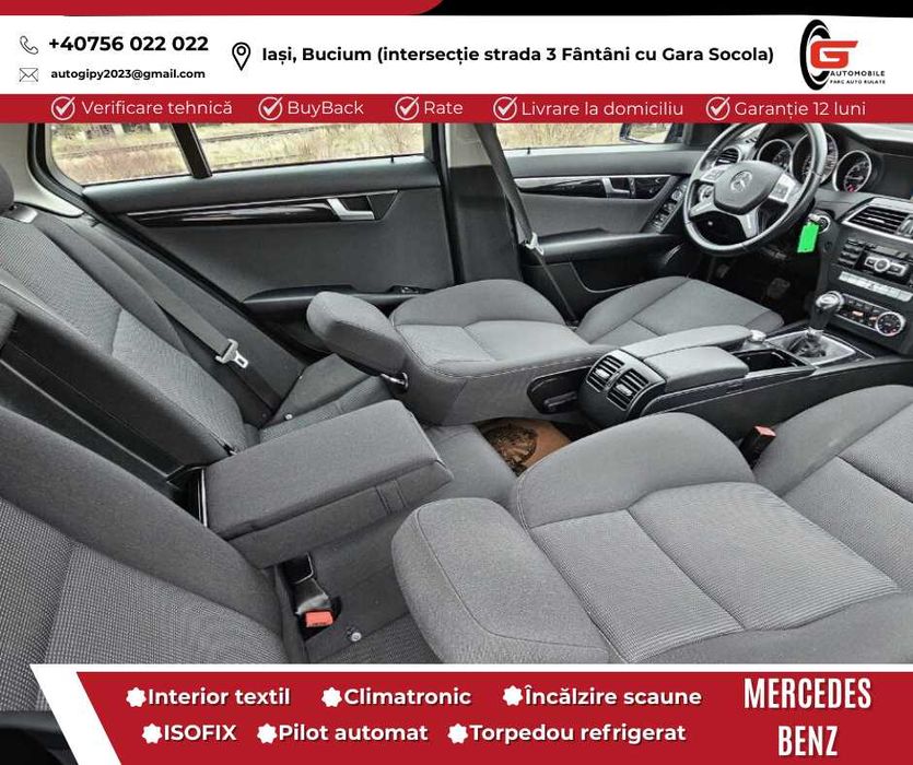 MERCEDES-BENZ C200 CDI Fab2012 Navi Climatronic Jante Înmatriculat RO