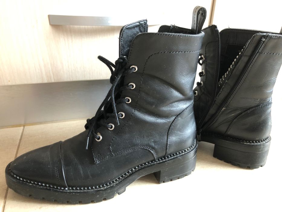 Ghete Zara piele naturala