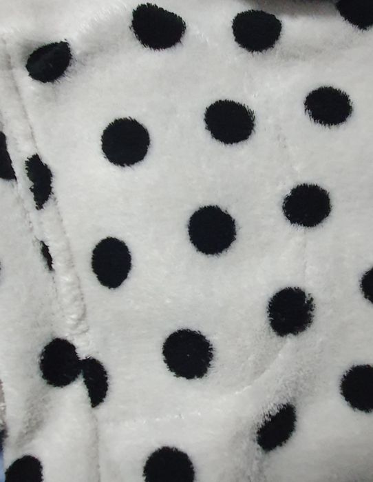 Halat de casă Dama alb cu buline marimea S