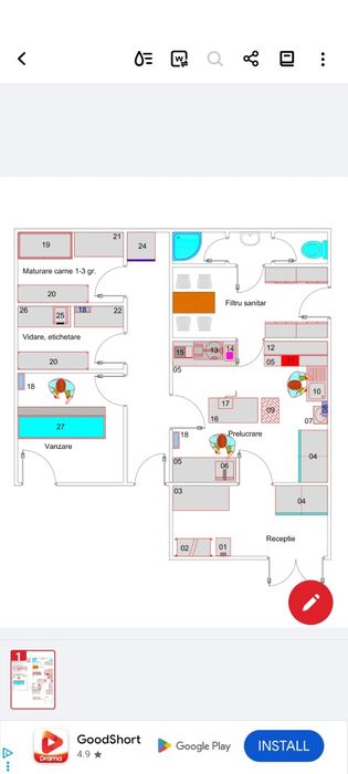 Case cu două dormitoare dining și baie bucătărie