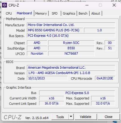 Дънна платка MPG B550 GAMING PLUS, процесор Ryzen 7 5700x и 32GB RAM