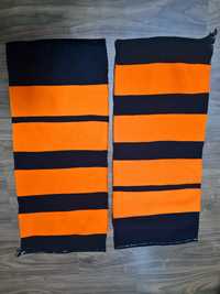 Set zadii din harast culoarea portocaliu cu negru 71cm/30cm
