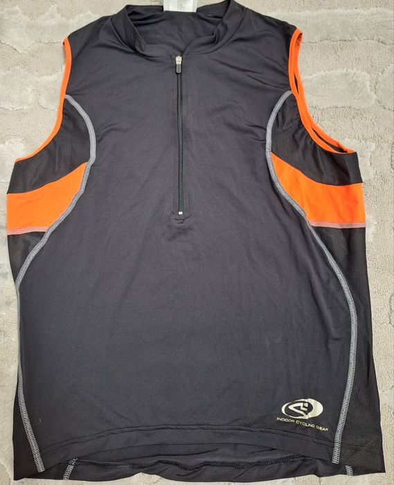 Tricou ciclism indoor fără mâneci confort și respirabilitate maximă