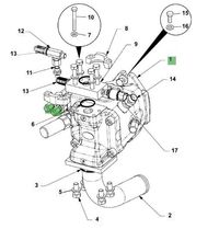 Pompa hidraulica JCB  A10V 63 JCB 8055 RTS 333/T0364 Noua