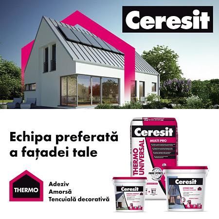 Ceresit Hydro Flex-Tencuiala decorativa silicon si fibre - pret bomba